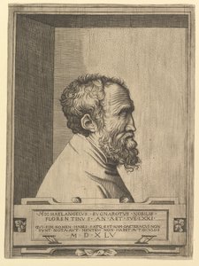 Sağa bakan profildeki Michelangelo