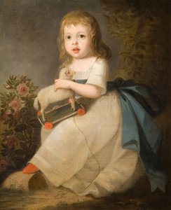 Oyuncak Koyunlu Bir Çocuğun Portresi, 1850. by Unbekannt