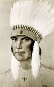 Bir Amerikan Kızılderilisinin portresi, 20. yüzyıl by Unbekannt