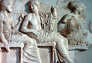 Poseidon, Apollon ve Artemis, MÖ 447-432 by Unbekannt