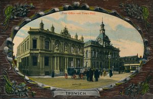 Postane ve Belediye Binası, Ipswich, Suffolk, c1905 by Unbekannt