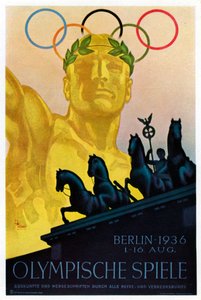 1936 Olimpiyat Oyunları afişi, Berlin, 1936