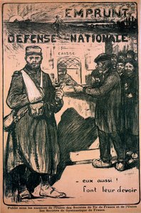 Savaş çabalarına haraç ödeyen poster, Fransız, I. Dünya Savaşı, 1914-1918
