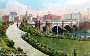 Princes Bridge, Melbourne, Avustralya, 1912 by Unbekannt