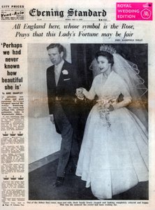 Prenses Margaret, Antony Armstrong-Jones ile evlenir, 6 Mayıs 1960 by Unbekannt