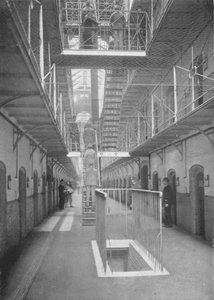 Akşam yemeğine giden mahkumlar, Wormwood Scrubs Hapishanesi, Londra, c1903 1903 by Unbekannt