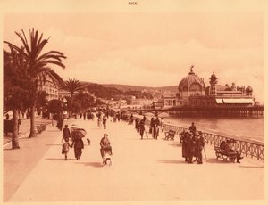 Promenade des Anglais ve İskele Sarayı, Nice, 1930. by Unbekannt