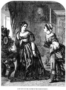Kraliçe Anne 1665-1714 ve Bayan Danvers huzur odasında by Unbekannt