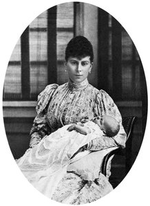 Gelecekteki Kral Edward VIII ile Kraliçe Mary, c1894 by Unbekannt