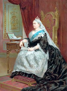 Kraliçe Victoria 1819-1901, Altın Jübilesi sırasında, 1887 by Unbekannt