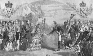 Kraliçe Victoria, 18 Ağustos 1855, 1901'de İmparator III. Napolyon tarafından Boulogne'da kabul edildi. by Unbekannt
