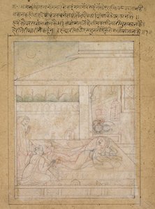 Radha ve Krishnas Uzlaşması, c. 1790-1800. by Unbekannt