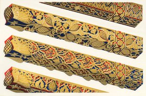 Tocador de la Reyna'nın altında bir kapının üzerindeki çatı kirişleri şimdi yok edildi, 1907. by Unbekannt