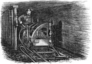 Raylı kömür kesme makinesi, 1864 by Unbekannt