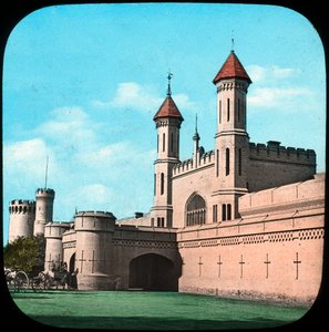 Tren istasyonu, Lahor, Hindistan, 19. yüzyılın sonu veya 20. yüzyılın başı by Unbekannt