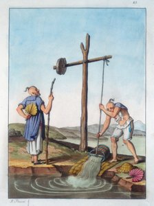 Şadufla su yetiştirme, Çin, 1825-1835 by Unbekannt