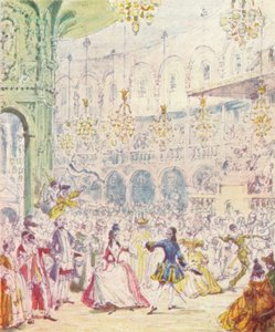 Randulph ve Hilda, Ranelagh Bahçeleri'ndeki Rotunda'da dans ediyor, 1842, 1903 by Unbekannt