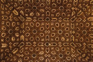 Real Alcazar de Sevilla - tavan dekorasyonu Seville Espagne by Unbekannt