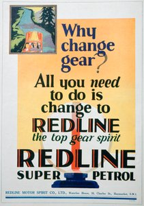 Red Line benzin reklamı, 1929 by Unbekannt