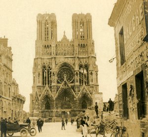 Reims Katedrali, Reims, kuzey Fransa, c1914-c1918 by Unbekannt
