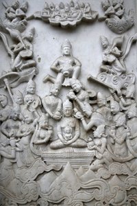 Leicester Jain tapınağının dışındaki kabartmalar. Birleşik Krallık by Unbekannt