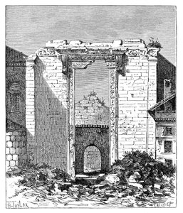 Augustus ve Roma Tapınağı Kalıntıları, Ancyra Ankara, Türkiye, 1895 by Unbekannt