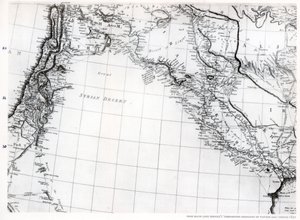 Suriye çölünün Rennells haritası, 1809 tarihli, 1831 1937