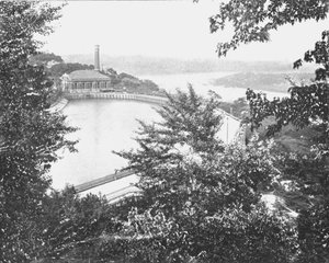 Rezervuar, Eden Park, Cincinnati, Ohio, ABD, c1900. by Unbekannt