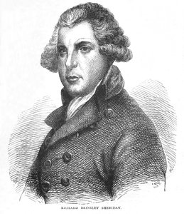 Richard Brinsley Sheridan, İrlandalı oyun yazarı, şair ve politikacı, c1875 1878 by Unbekannt