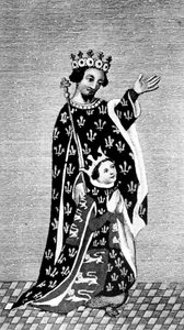 Richard II ve babası, Kara Prens, 14. yüzyıl, 1910 by Unbekannt