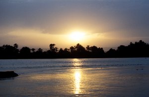 Gün batımında Nil Nehri, Mısır by Unbekannt