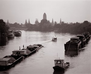 Wat Chaiwatthanaram manzaralı Chao Phraya Nehri