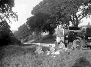 Yol kenarında piknik, c1920s-c1930s by Unbekannt