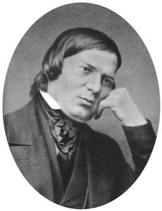 Robert Schumann 1810-1856, Alman besteci, estetik ve etkili müzik eleştirmeniydi. by Unbekannt