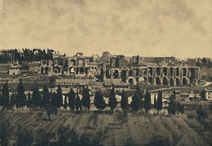 Roma - Septimius Severus sarayının alt yapılarının büyük kalıntıları, 1910. by Unbekannt