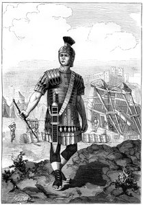 Julius Caesar altında Galyalıları fetheden Romalı yüzbaşı, MÖ 1. yüzyıl 1882-1884 by Unbekannt