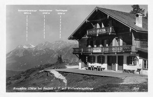 Rosshutte ve Wettersteingebirge dağları, Seefeld, Avusturya, 20. yüzyıl yakınlarında by Unbekannt