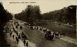 Rotten Row, Hyde Park, Londra, 19. yüzyılın sonu - 20. yüzyılın başı. by Unbekannt