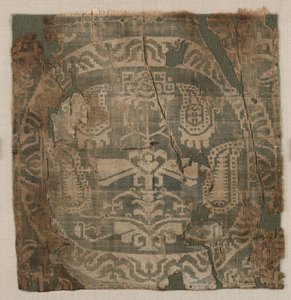 Köşeli palmet ağaçlı yuvarlak, tunik, 650-850. by Unbekannt