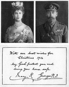 İngiliz birliklerine Kraliyet Noel tebrik kartı, 1914 by Unbekannt