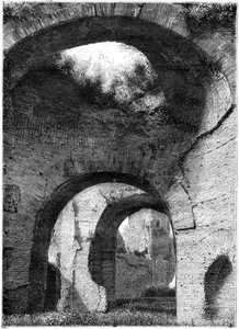 Caracalla termal banyolarının kalıntıları, Roma, 1886 by Unbekannt