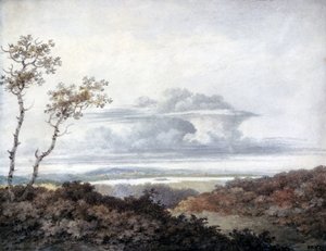 Luke Howard, Mart 1849 tarafından kırsal peyzaj ve bulut çalışması by Unbekannt