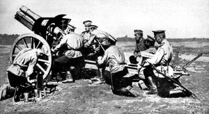 Rus obüsü talim ateşinde, Birinci Dünya Savaşı, 1914 by Unbekannt
