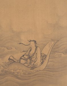 Lotus Yaprağı Üzerinde Yüzen Adaçayı. by Unbekannt