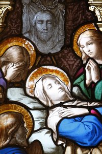Saint-Corentin (Saint Corentin) Katedrali, Quimper Vitray: Dormition, Quimper, Fransa by Unbekannt