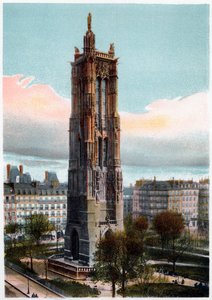 Saint-Jacques Kulesi, Paris, c1900 by Unbekannt