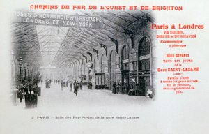 St. Lazare İstasyonu, Paris, c1900 by Unbekannt
