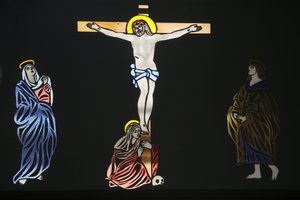 Saint Anthony Kıpti kilisesi resmi: İsa çarmıhta, Kudüs, İsrail by Unbekannt