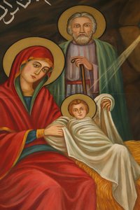 Saint Anthony Kıpti Kilisesi Doğuş boyama, Kudüs, İsrail by Unbekannt