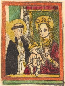 Madonna ve Çocuk, 14801500 ile Saint Bernard. by Unbekannt